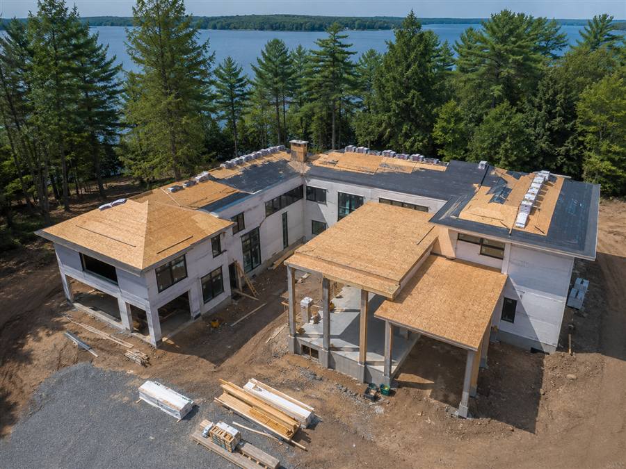 Construction progress drone documentation example