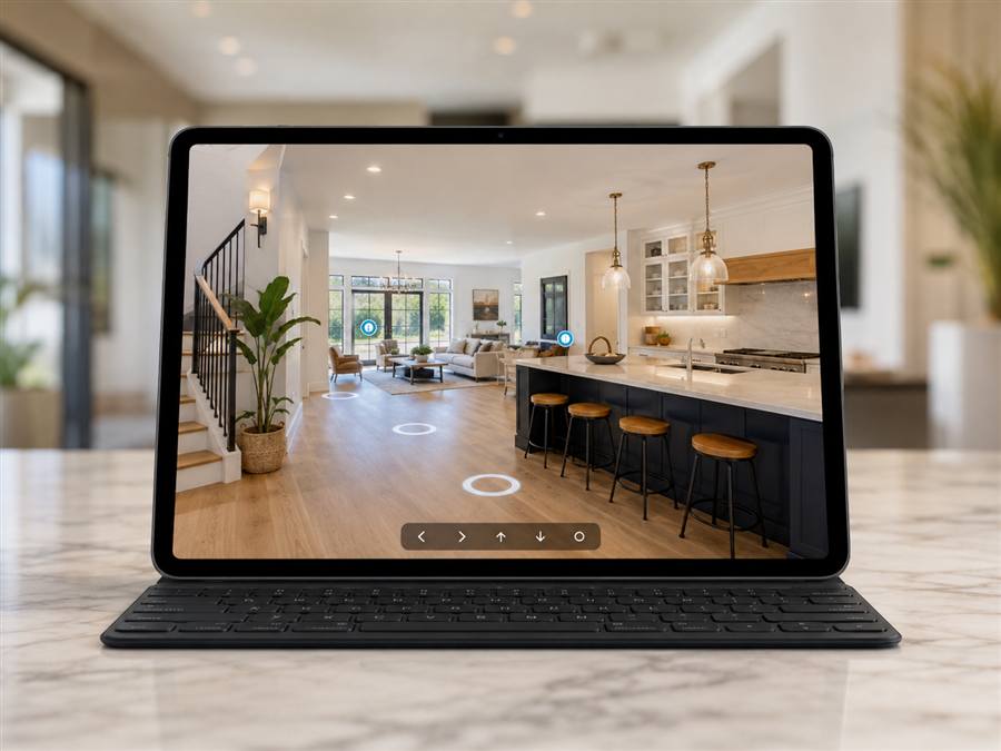 Zillow 3D walkthrough preview for an online real estate listing